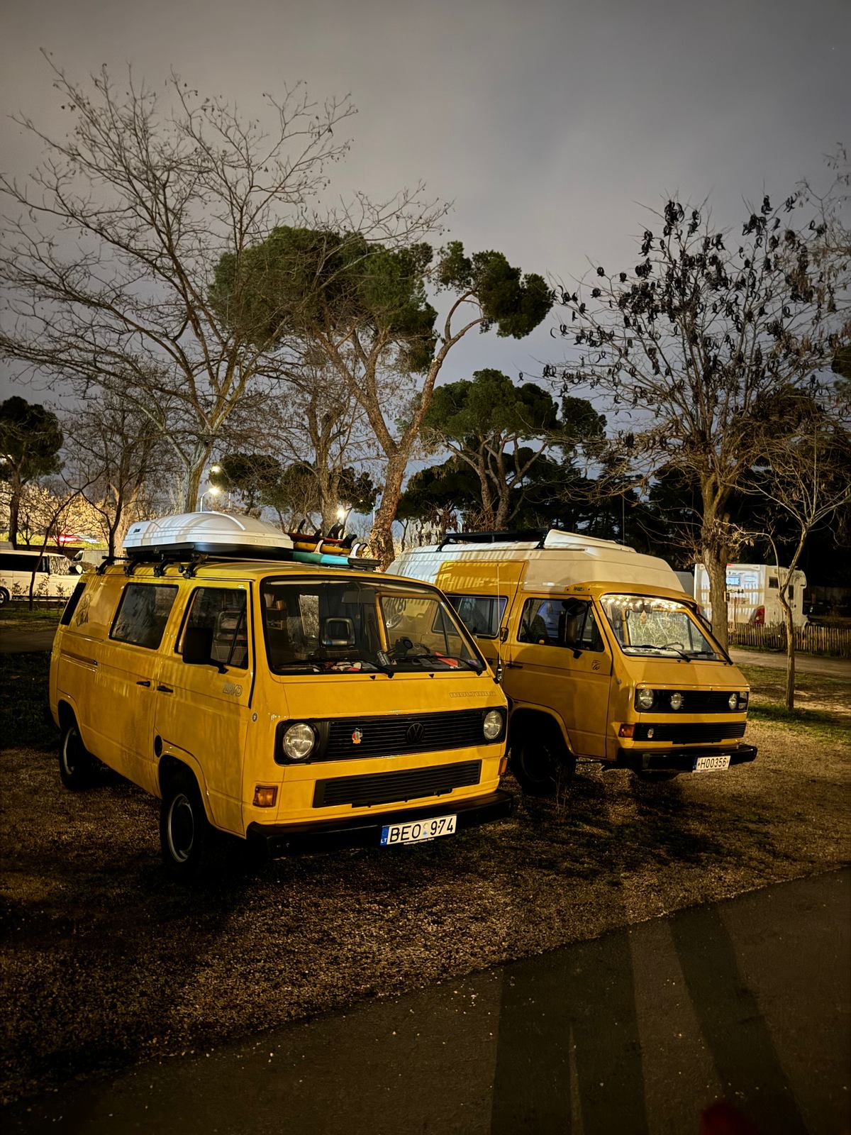 Two Birbi vans side by side